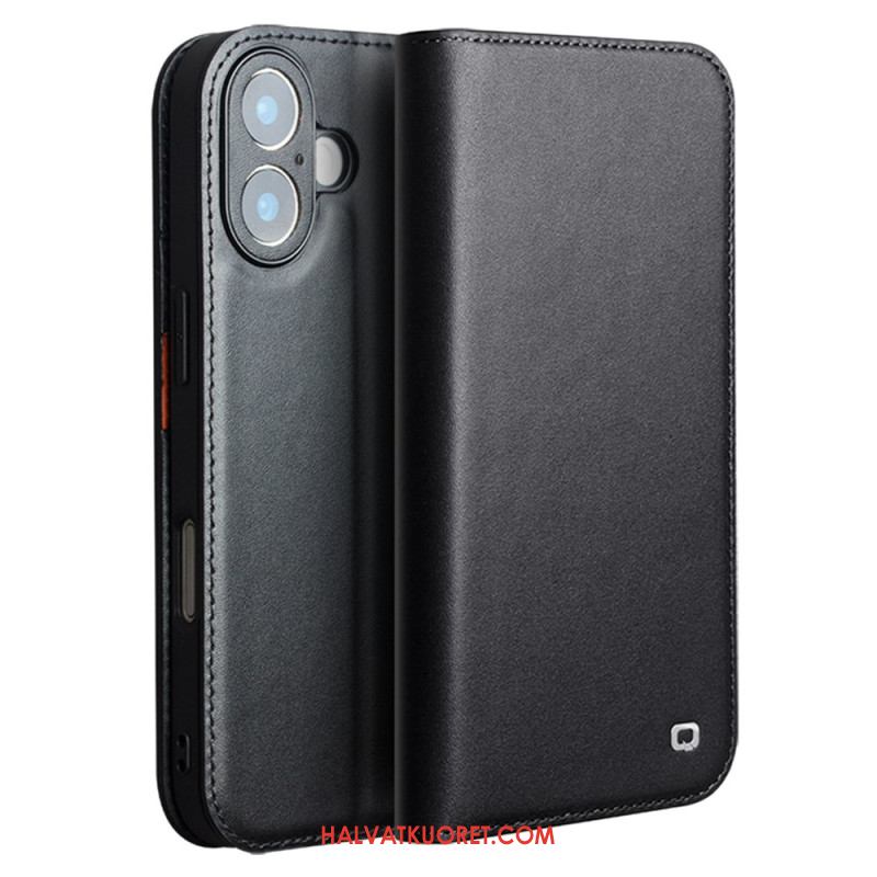 Nahkakotelo iPhone 17 Qialino Nahka Suojakuori