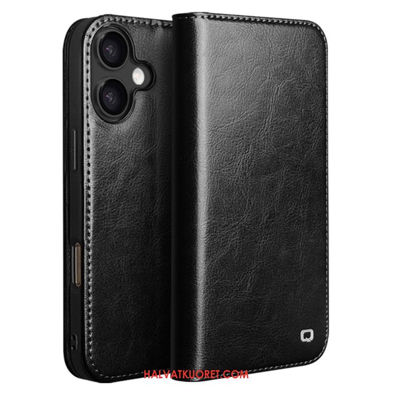 Nahkakotelo iPhone 17 Qialino Nahkalompakko