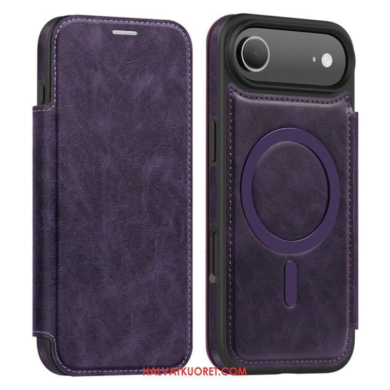 Nahkakotelo iPhone Air Magsafe-yhteensopiva Rfid-korttikotelon Kanssa Suojakuori
