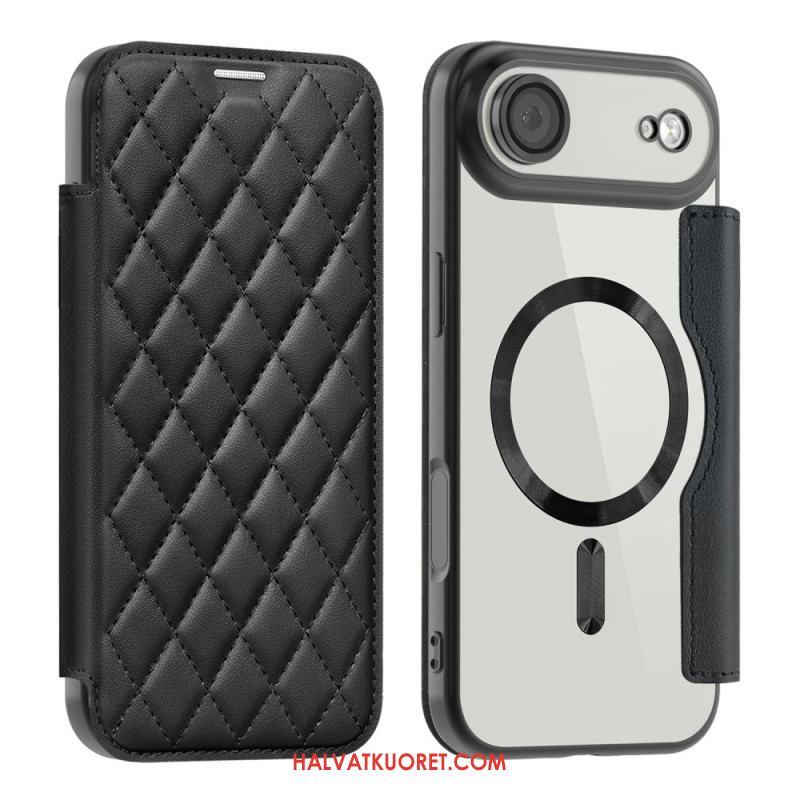 Nahkakotelo iPhone Air Puhelinkuoret Magsafe-yhteensopiva Tikattu