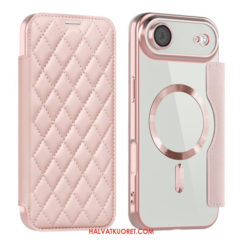 Nahkakotelo iPhone Air Puhelinkuoret Magsafe-yhteensopiva Tikattu
