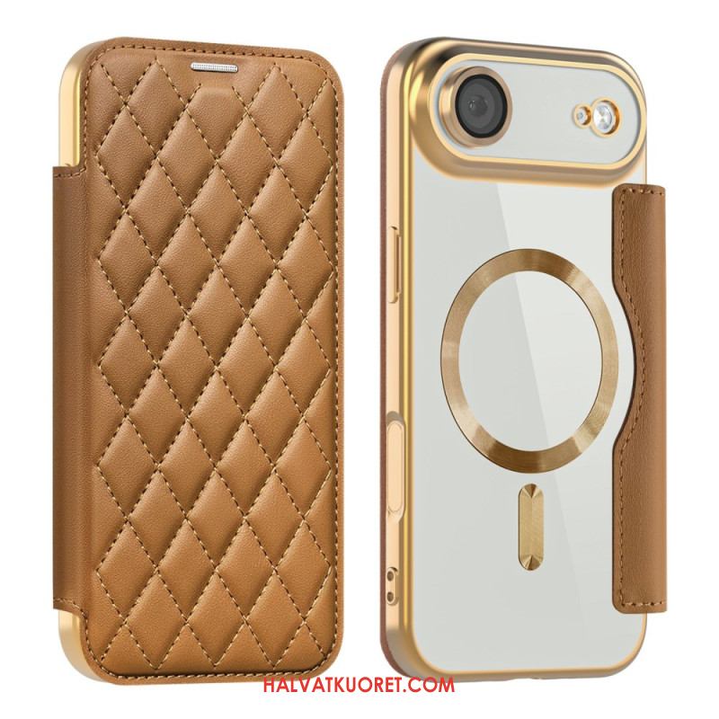 Nahkakotelo iPhone Air Puhelinkuoret Magsafe-yhteensopiva Tikattu
