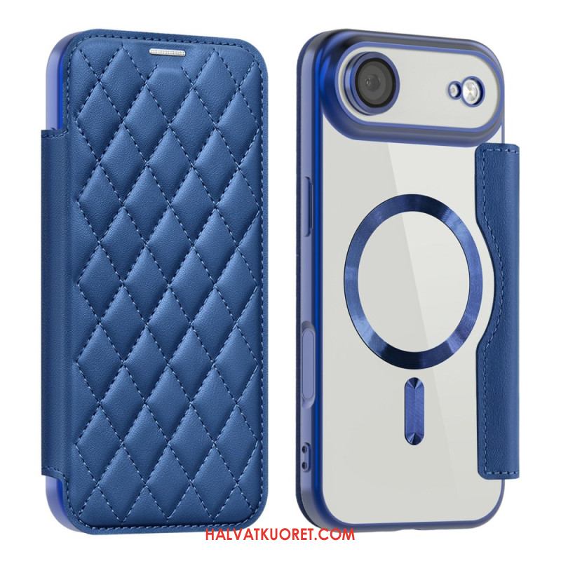 Nahkakotelo iPhone Air Puhelinkuoret Magsafe-yhteensopiva Tikattu