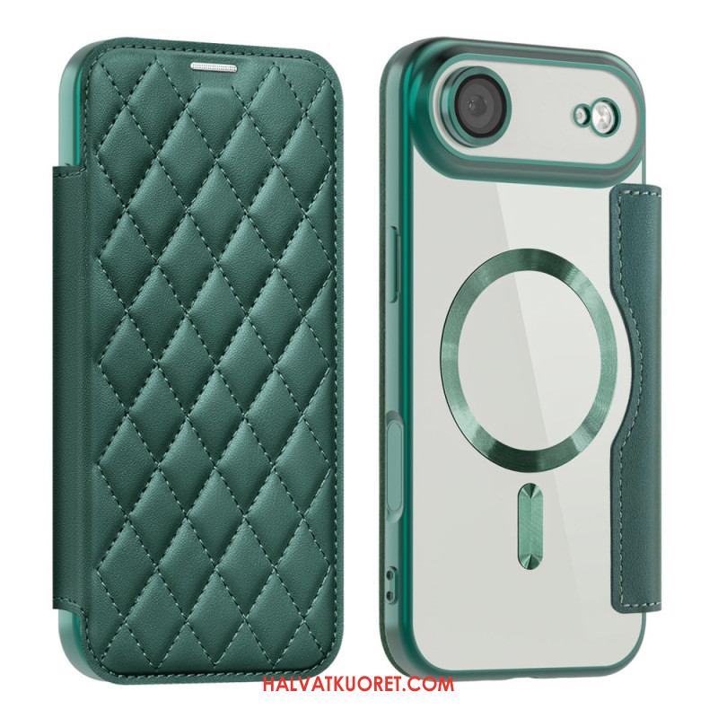 Nahkakotelo iPhone Air Puhelinkuoret Magsafe-yhteensopiva Tikattu