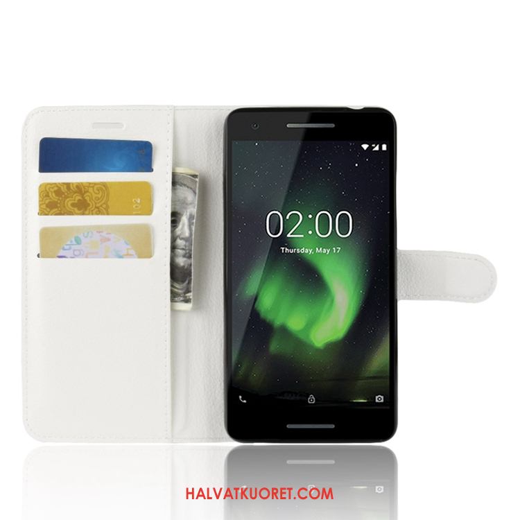 Nokia 2.1 Kuoret Nahkakotelo Litsi Kukkakuvio, Nokia 2.1 Kuori All Inclusive