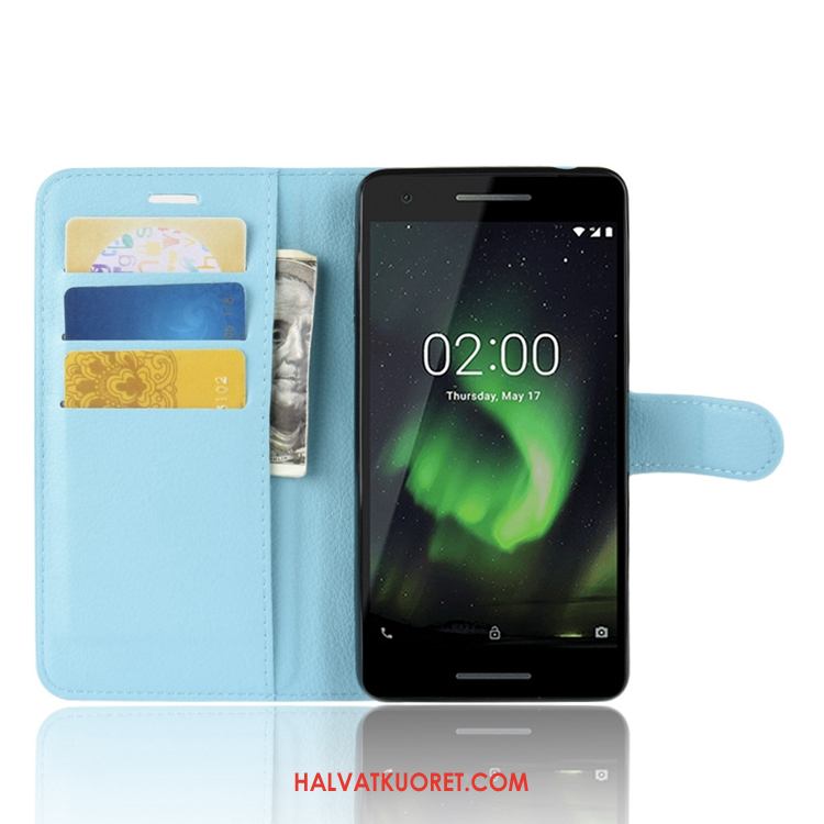 Nokia 2.1 Kuoret Nahkakotelo Litsi Kukkakuvio, Nokia 2.1 Kuori All Inclusive