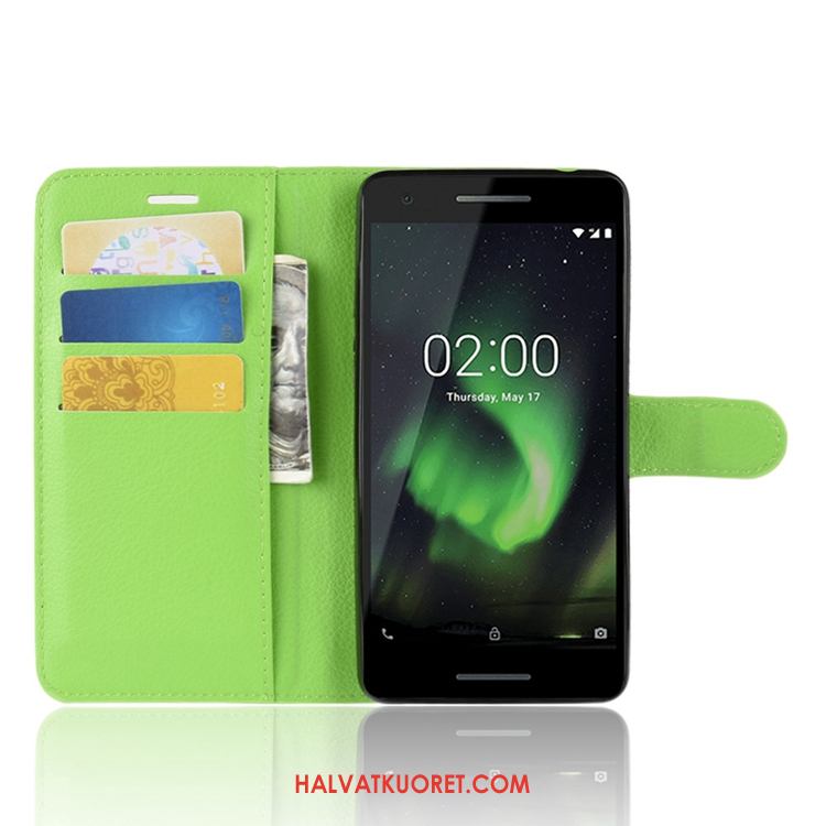 Nokia 2.1 Kuoret Nahkakotelo Litsi Kukkakuvio, Nokia 2.1 Kuori All Inclusive