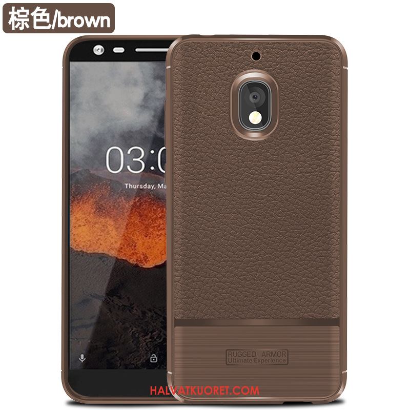 Nokia 2.1 Kuoret Silikoni Puhelimen Musta, Nokia 2.1 Kuori Kukkakuvio Suojaus