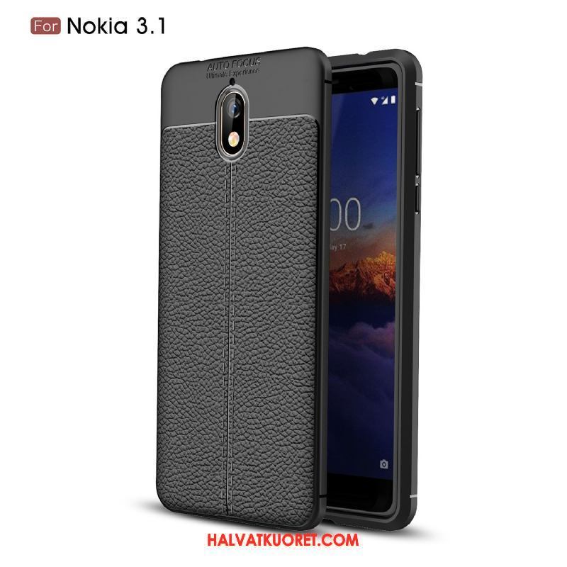 Nokia 3.1 Kuoret Puhelimen Pesty Suede All Inclusive, Nokia 3.1 Kuori Litsi Kukkakuvio