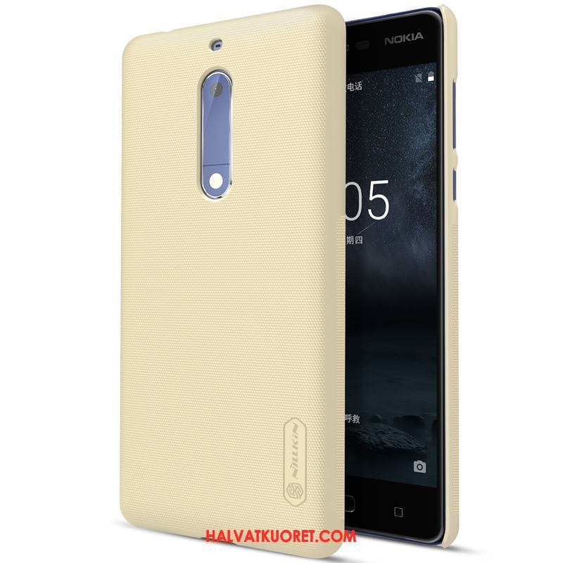 Nokia 5 Kuoret Puhelimen Kulta Pesty Suede, Nokia 5 Kuori Kova