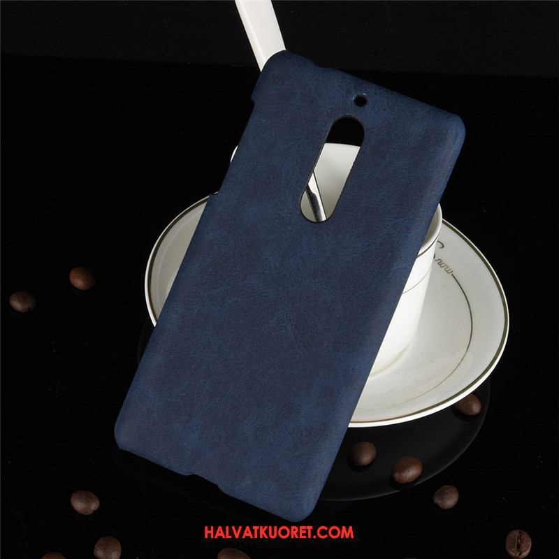 Nokia 5 Kuoret Puhelimen Suojaus Nahka, Nokia 5 Kuori Pesty Suede Harmaa