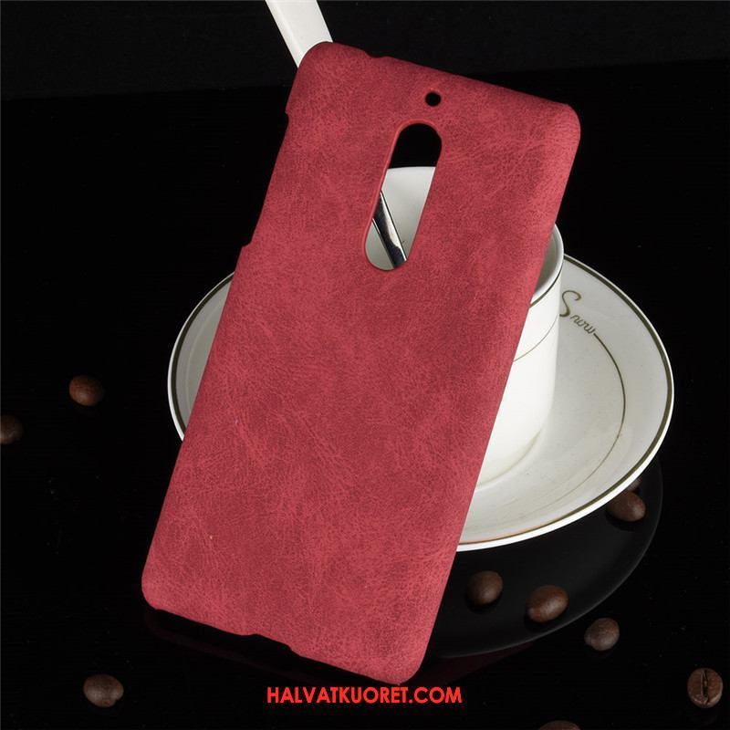Nokia 5 Kuoret Puhelimen Suojaus Nahka, Nokia 5 Kuori Pesty Suede Harmaa