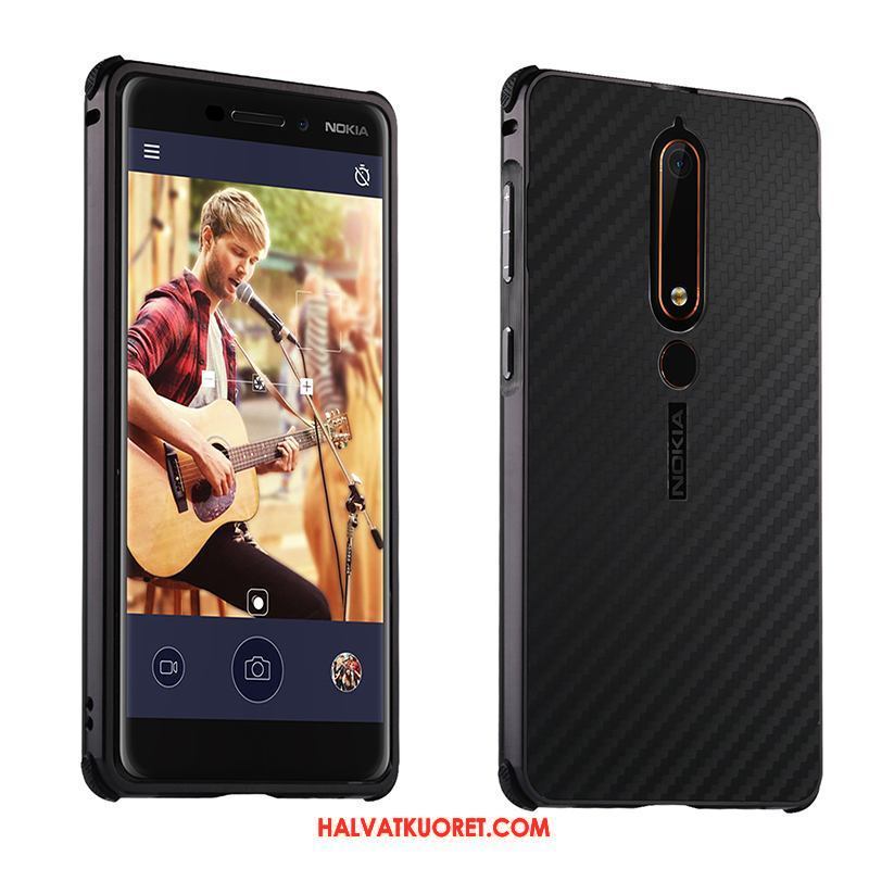 Nokia 6.1 Kuoret Kuitu Kulta Kotelo, Nokia 6.1 Kuori Puhelimen Pinkki