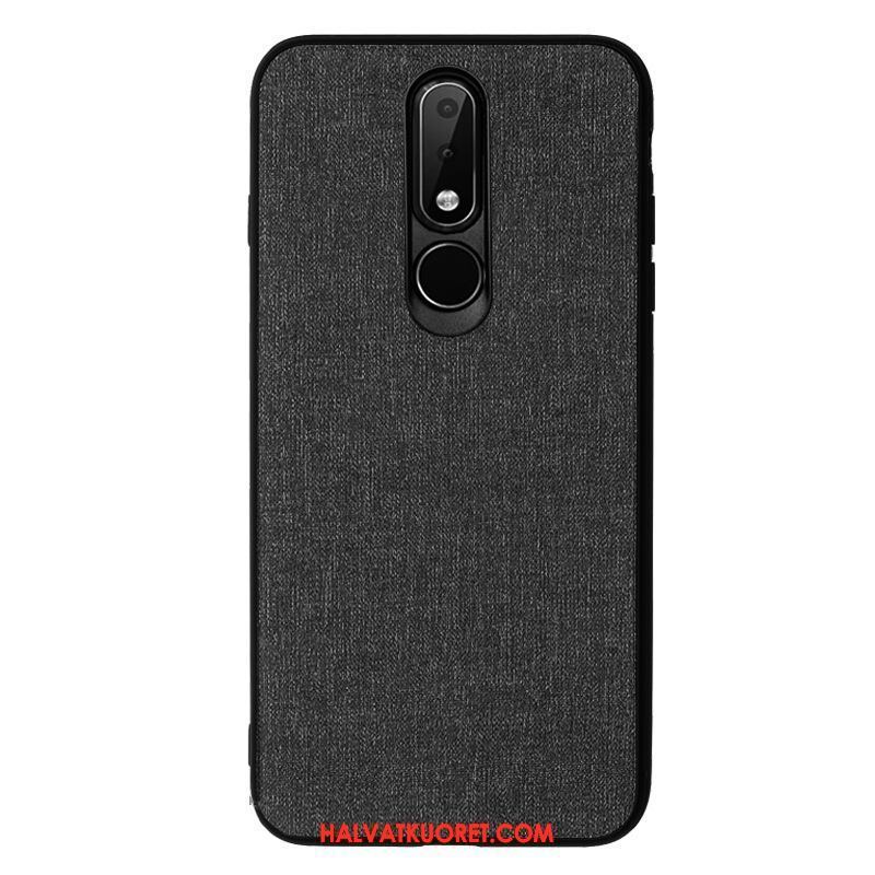 Nokia 6.1 Kuoret Kukkakuvio Kova Suojaus, Nokia 6.1 Kuori Puhelimen Pesty Suede