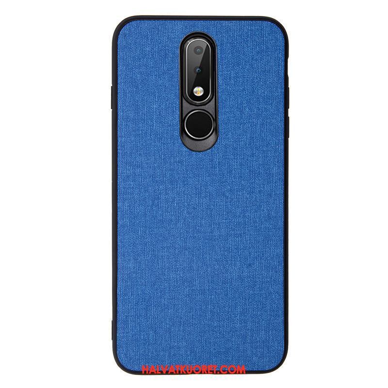 Nokia 6.1 Kuoret Kukkakuvio Kova Suojaus, Nokia 6.1 Kuori Puhelimen Pesty Suede