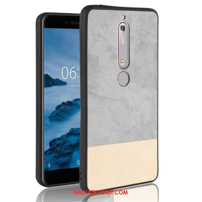 Nokia 6.1 Kuoret Nahka Pehmeä Neste, Nokia 6.1 Kuori All Inclusive Värisävyt