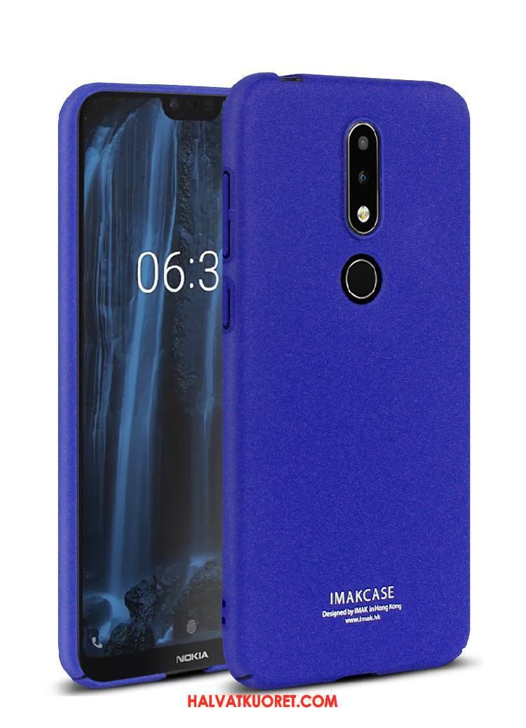 Nokia 6.1 Kuoret Pesty Suede Musta All Inclusive, Nokia 6.1 Kuori Suojaus Kotelo