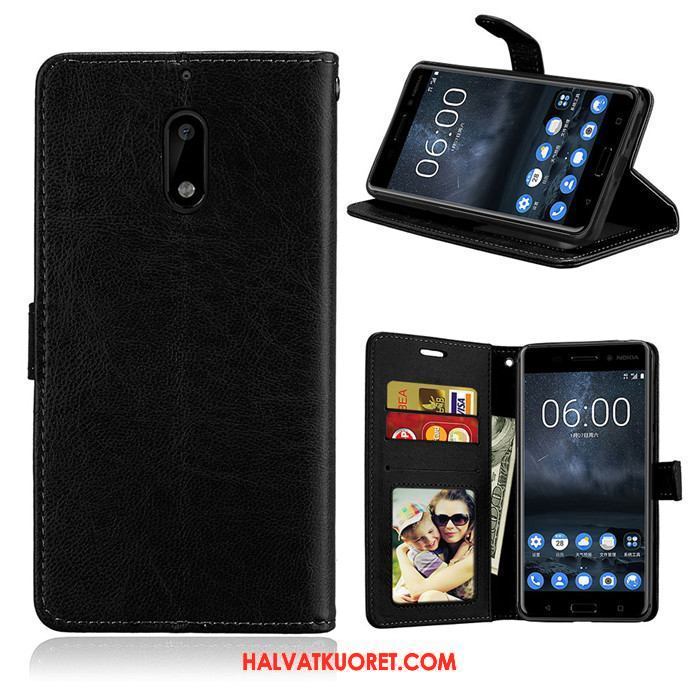 Nokia 6 Kuoret Pehmeä Neste Punainen Puhelimen, Nokia 6 Kuori Suojaus Nahkakotelo