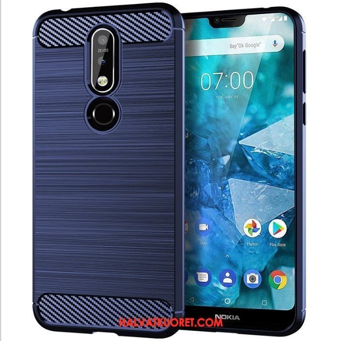 Nokia 7.1 Kuoret Johdin Puhelimen, Nokia 7.1 Kuori Harmaa Kukkakuvio