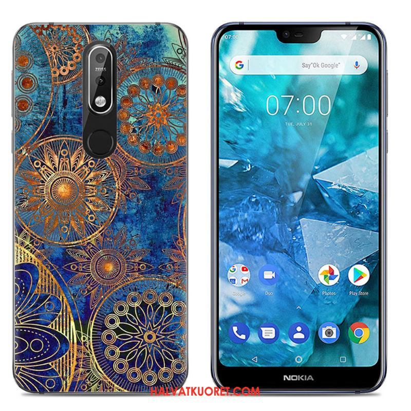 Nokia 7.1 Kuoret L Luova Kotelo, Nokia 7.1 Kuori Silikoni Läpinäkyvä