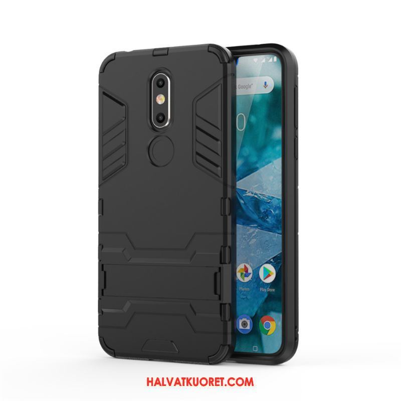 Nokia 7.1 Kuoret Suojaus Tuki, Nokia 7.1 Kuori Panssari Kulta