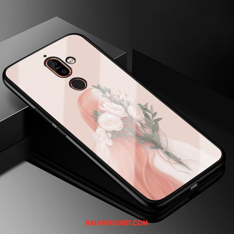 Nokia 7 Plus Kuoret Lasi Puhelimen, Nokia 7 Plus Kuori Suojaus Tummansininen