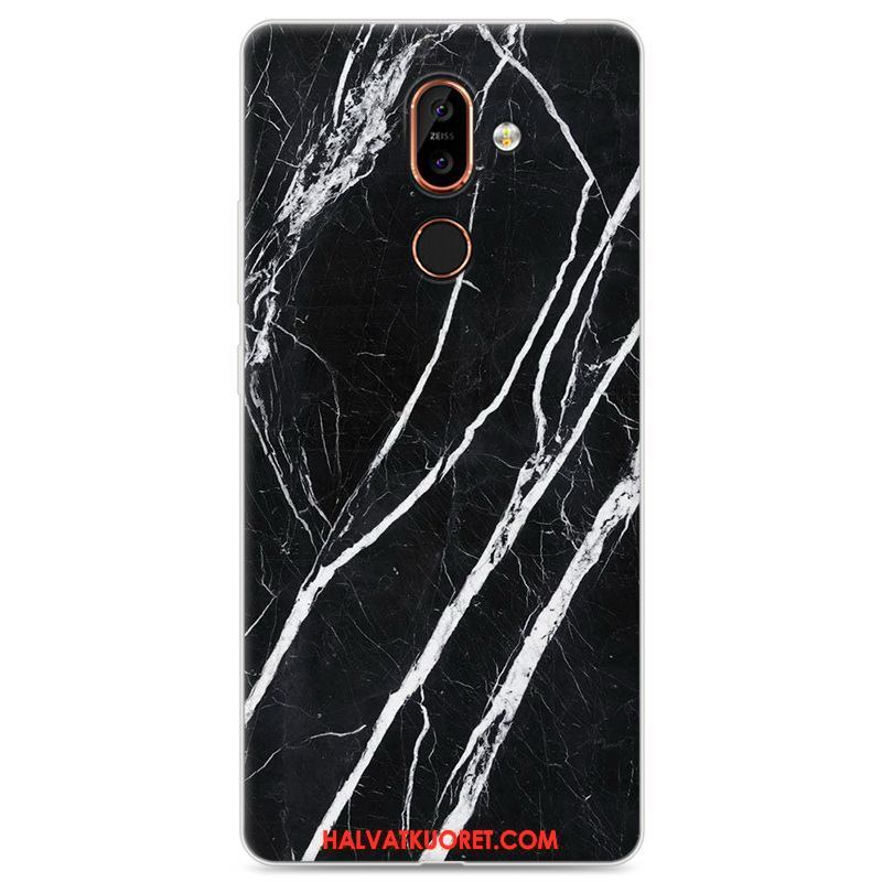 Nokia 7 Plus Kuoret Pehmeä Neste Puhelimen Kotelo, Nokia 7 Plus Kuori Vuosikerta Luova Braun