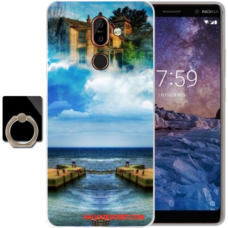 Nokia 7 Plus Kuoret Pehmeä Neste Suojaus, Nokia 7 Plus Kuori All Inclusive Sarjakuva