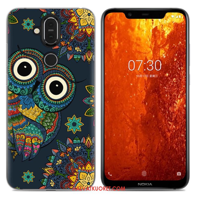 Nokia 8.1 Kuoret Violetti All Inclusive, Nokia 8.1 Kuori Kotelo Sarjakuva