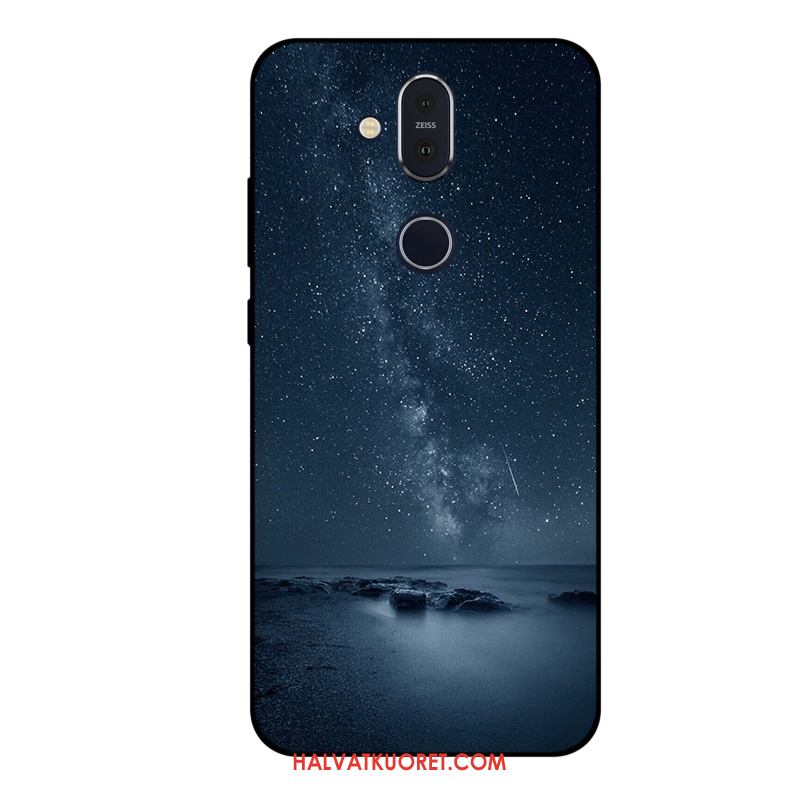 Nokia 8.1 Kuoret Violetti Murtumaton Tähtitaivas, Nokia 8.1 Kuori All Inclusive Puhelimen