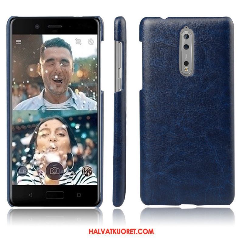 Nokia 8 Kuoret Nahka Murtumaton Puhelimen, Nokia 8 Kuori Nahkakotelo Braun