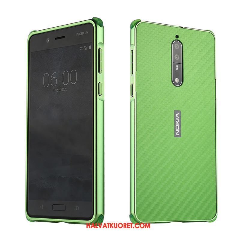 Nokia 8 Kuoret Puhelimen Kuitu Kukkakuvio, Nokia 8 Kuori Metalli Murtumaton