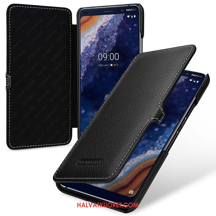 Nokia 9 Pureview Kuoret Tuuli Suojaus Aito Nahka, Nokia 9 Pureview Kuori Kotelo Pu