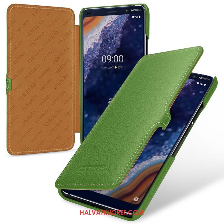 Nokia 9 Pureview Kuoret Tuuli Suojaus Aito Nahka, Nokia 9 Pureview Kuori Kotelo Pu