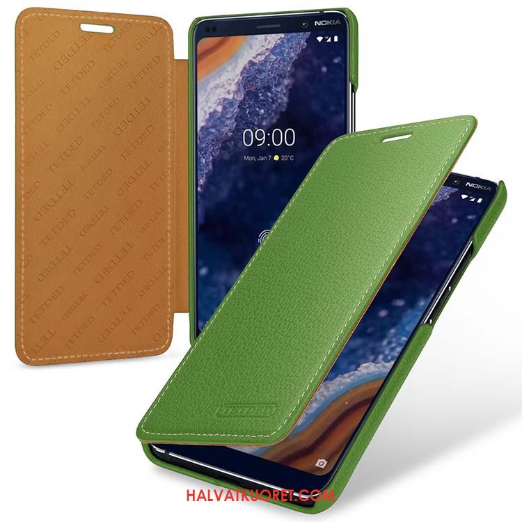 Nokia 9 Pureview Kuoret Tuuli Suojaus Aito Nahka, Nokia 9 Pureview Kuori Kotelo Pu