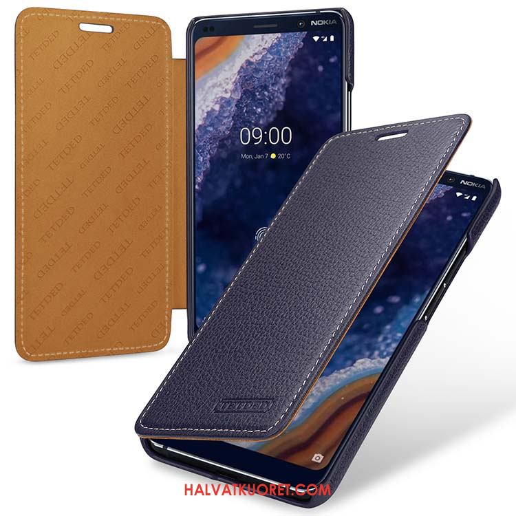 Nokia 9 Pureview Kuoret Tuuli Suojaus Aito Nahka, Nokia 9 Pureview Kuori Kotelo Pu