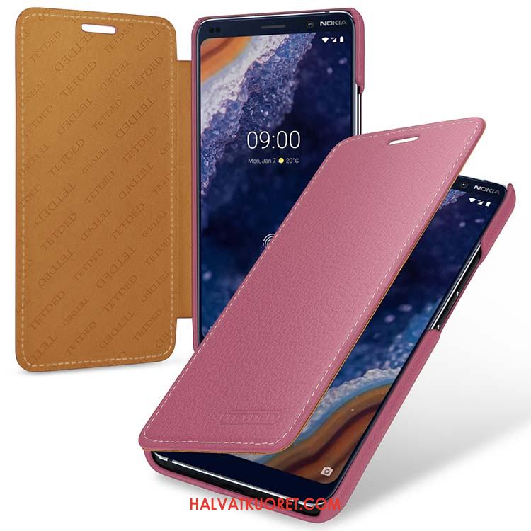 Nokia 9 Pureview Kuoret Tuuli Suojaus Aito Nahka, Nokia 9 Pureview Kuori Kotelo Pu