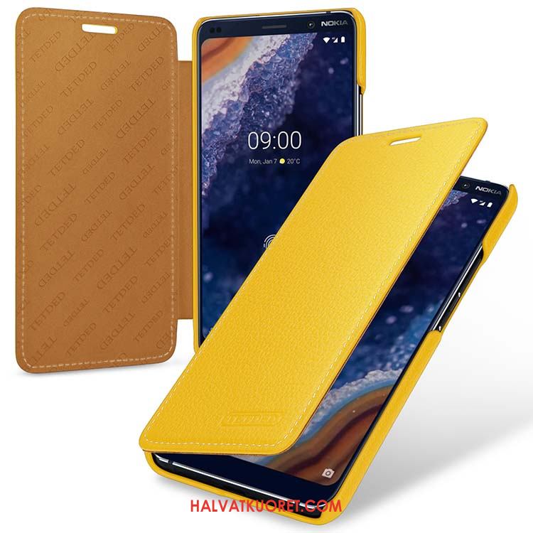 Nokia 9 Pureview Kuoret Tuuli Suojaus Aito Nahka, Nokia 9 Pureview Kuori Kotelo Pu