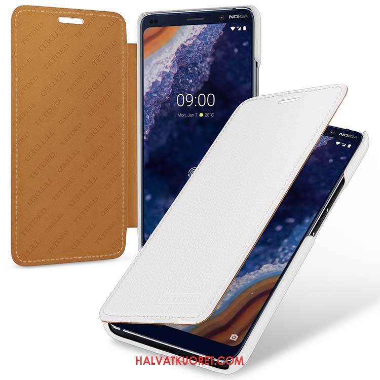 Nokia 9 Pureview Kuoret Tuuli Suojaus Aito Nahka, Nokia 9 Pureview Kuori Kotelo Pu