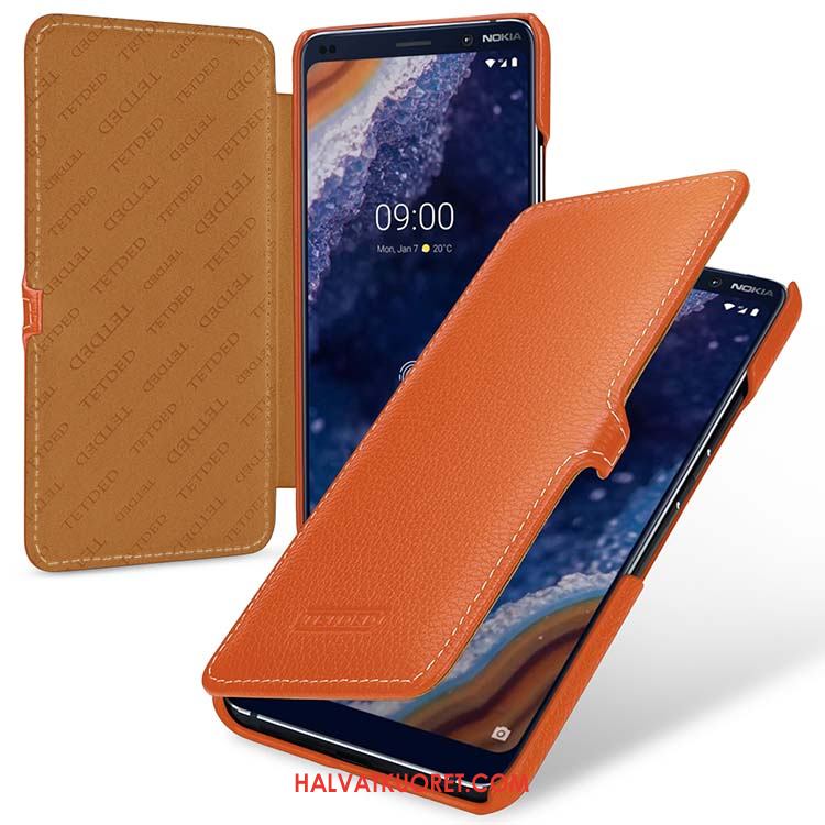 Nokia 9 Pureview Kuoret Tuuli Suojaus Aito Nahka, Nokia 9 Pureview Kuori Kotelo Pu