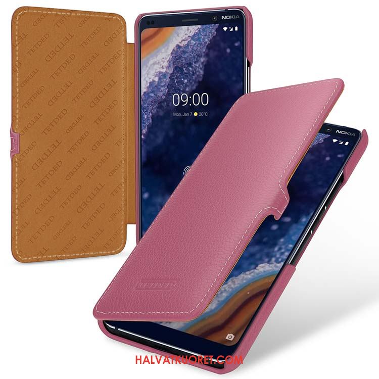 Nokia 9 Pureview Kuoret Tuuli Suojaus Aito Nahka, Nokia 9 Pureview Kuori Kotelo Pu