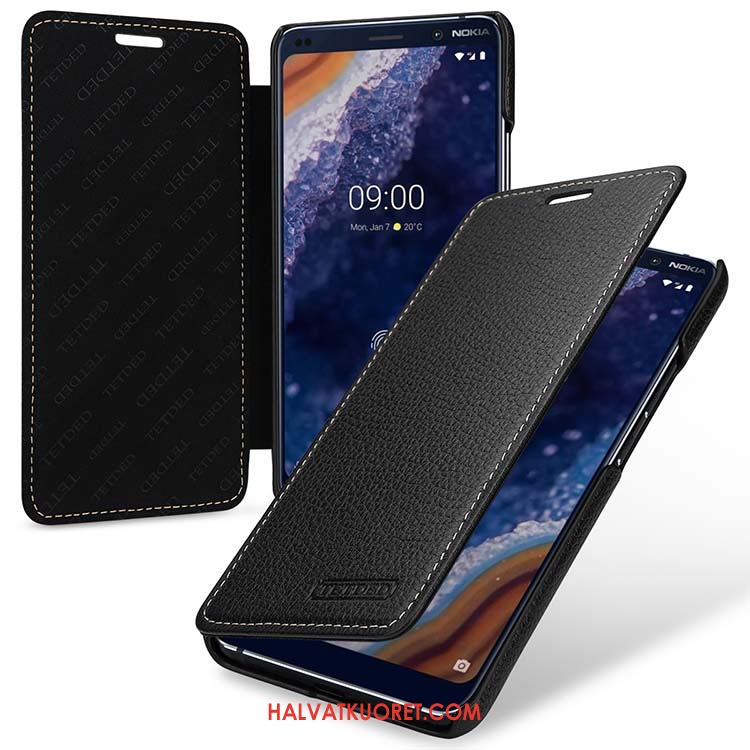 Nokia 9 Pureview Kuoret Tuuli Suojaus Aito Nahka, Nokia 9 Pureview Kuori Kotelo Pu