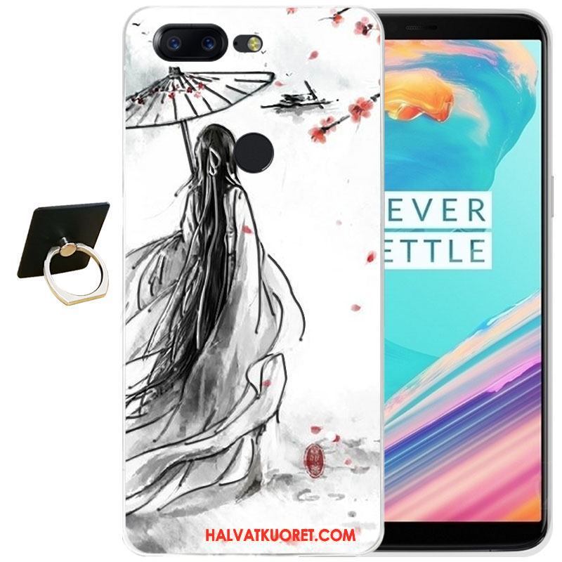 Oneplus 5t Kuoret Läpinäkyvä Tummansininen Kotelo, Oneplus 5t Kuori Kohokuviointi