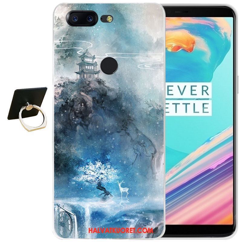 Oneplus 5t Kuoret Läpinäkyvä Tummansininen Kotelo, Oneplus 5t Kuori Kohokuviointi