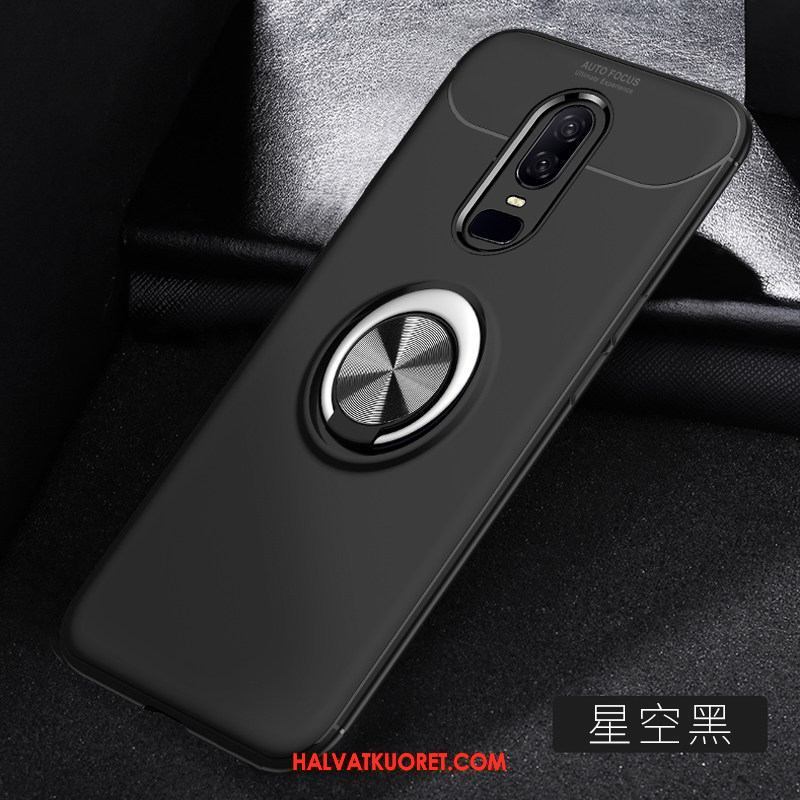 Oneplus 6 Kuoret All Inclusive Trendi Pesty Suede, Oneplus 6 Kuori Silikoni Takakansi