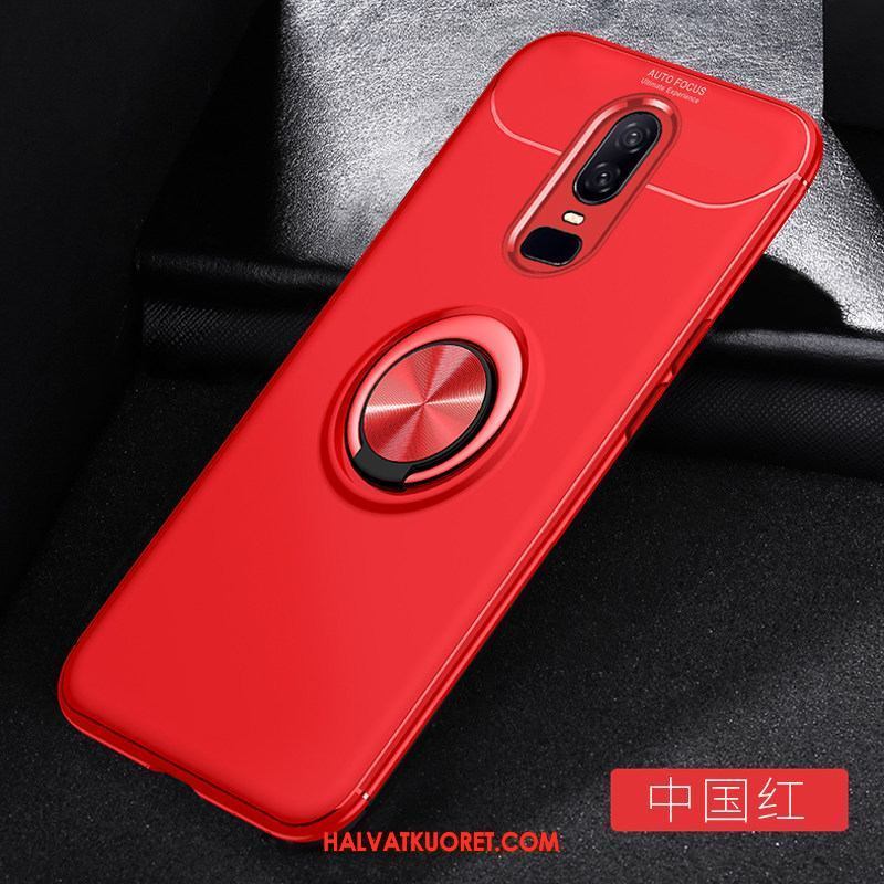 Oneplus 6 Kuoret All Inclusive Trendi Pesty Suede, Oneplus 6 Kuori Silikoni Takakansi