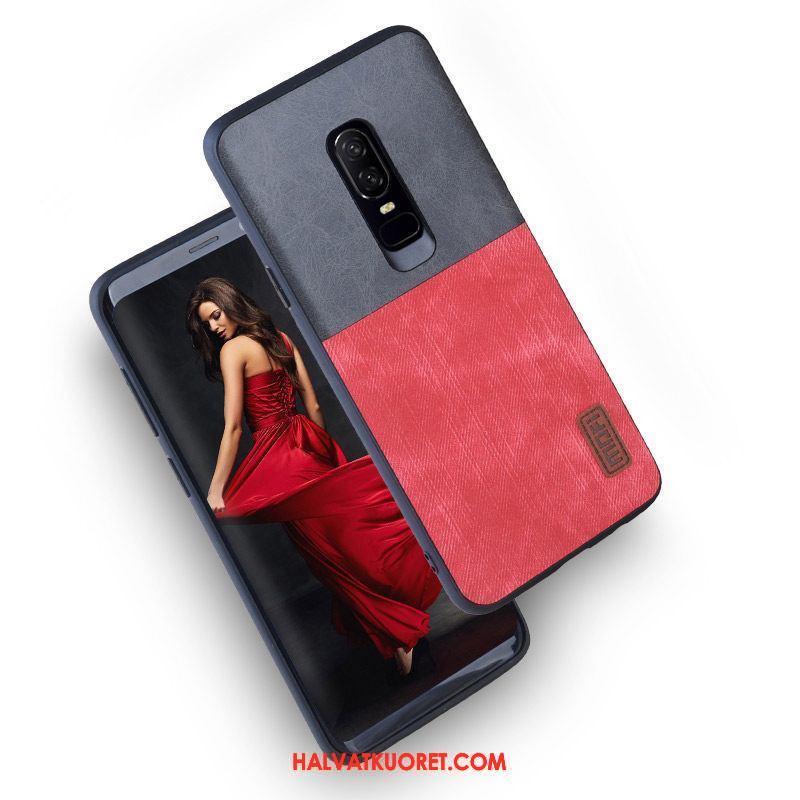 Oneplus 6 Kuoret Puhelimen Pesty Suede, Oneplus 6 Kuori All Inclusive Suojaus