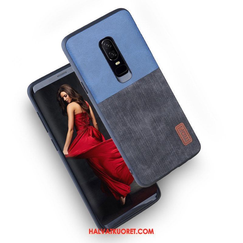 Oneplus 6 Kuoret Puhelimen Pesty Suede, Oneplus 6 Kuori All Inclusive Suojaus