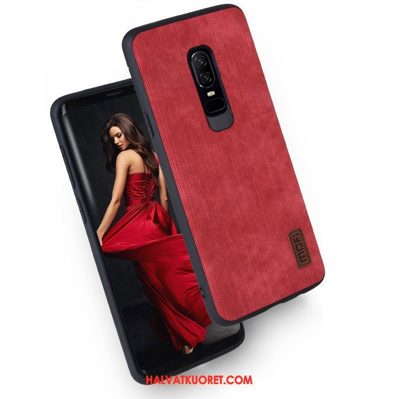 Oneplus 6 Kuoret Puhelimen Pesty Suede, Oneplus 6 Kuori All Inclusive Suojaus