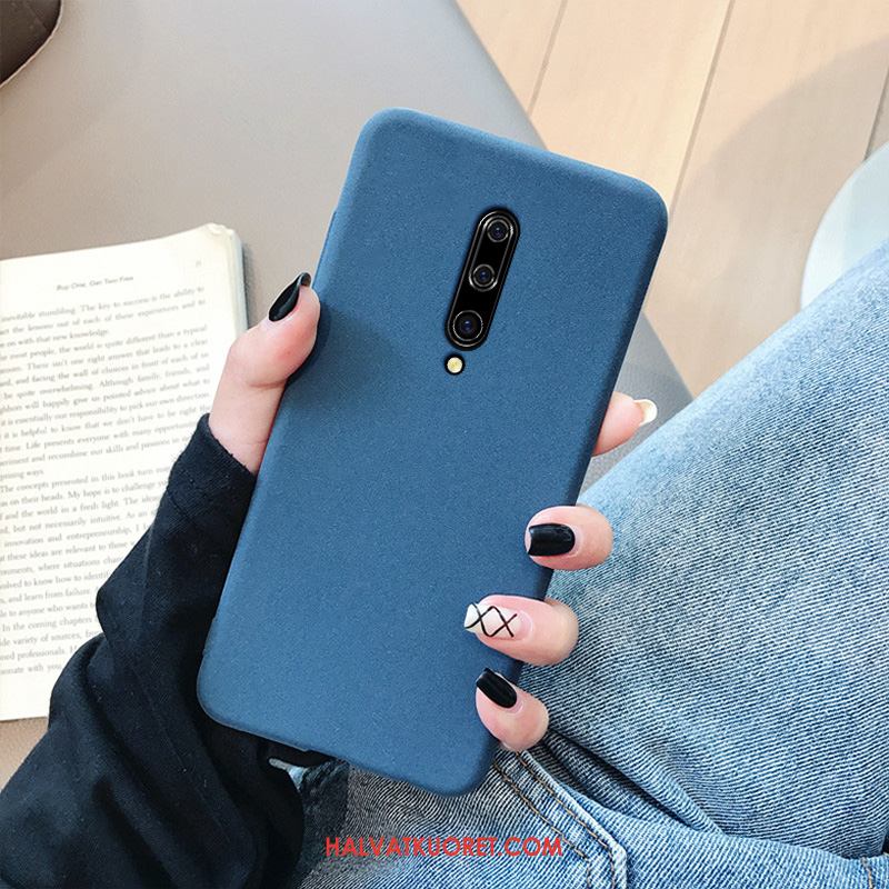 Oneplus 7 Pro Kuoret Pesty Suede Persoonallisuus, Oneplus 7 Pro Kuori Musta Silikoni